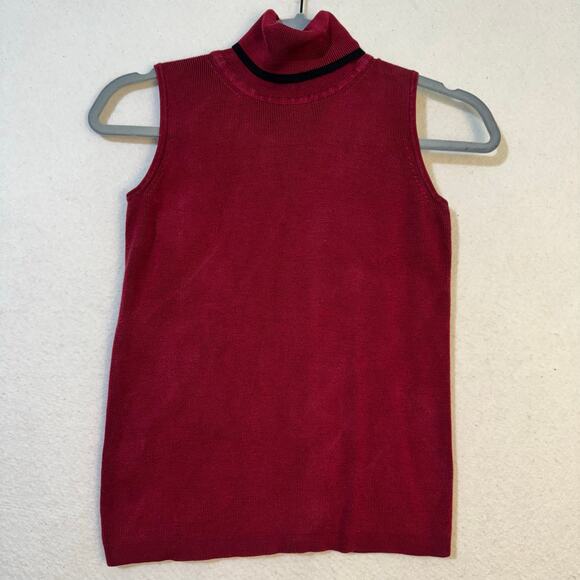 Preview Collection Knitted Silk Turtle Neck Sleeveless Sweater Blouse X-Small XS - Picture 2 of 6
